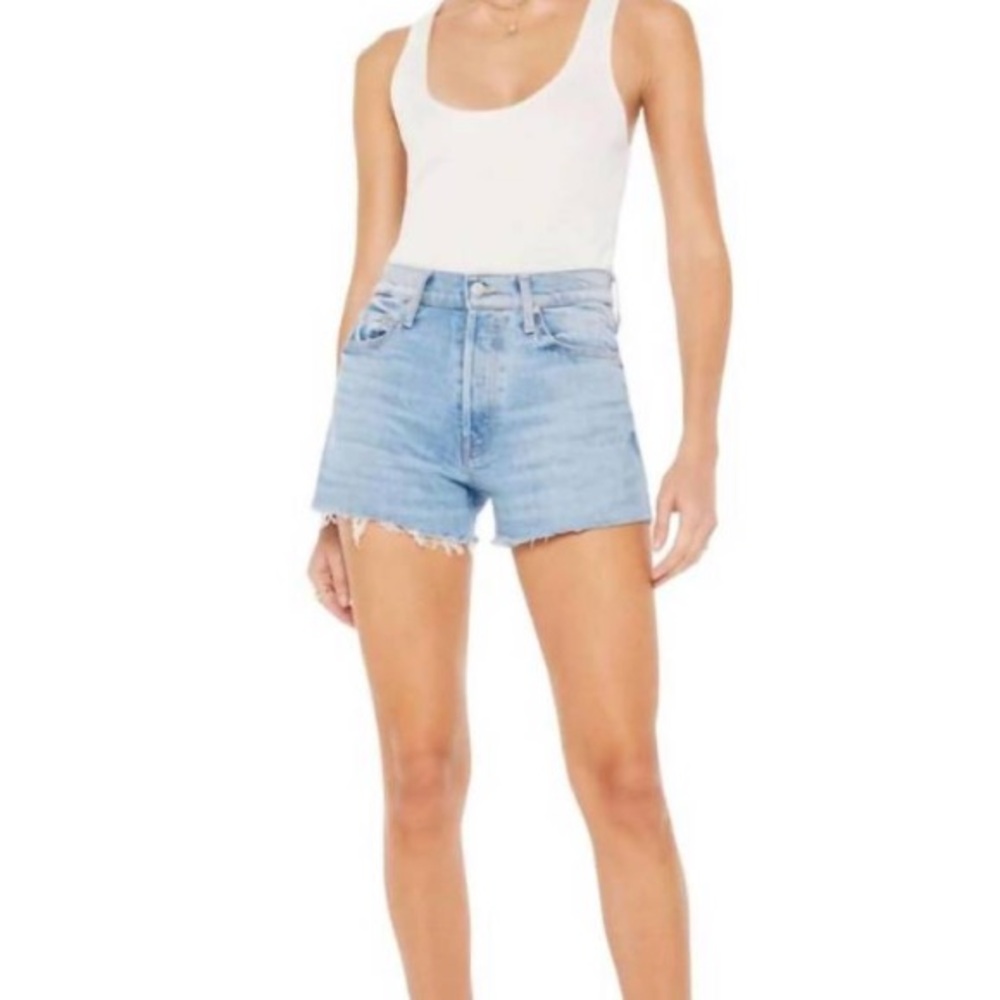 MOTHER Denim Tomcat Kick Fray Shorts